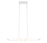 Lámpara de techo colgante Trio Albany LED blanco mate CCT 150cm 347710431