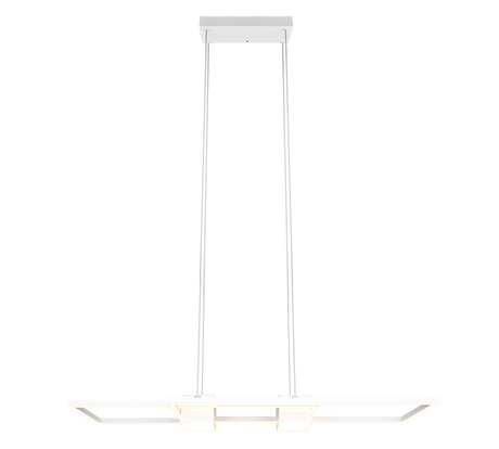 Lámpara de techo colgante Trio Albany LED blanco mate CCT 150cm 347710431