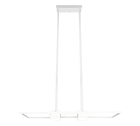 Lámpara de techo colgante Trio Albany LED blanco mate CCT 150cm 347710431