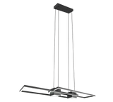 Lámpara de techo colgante Trio Albany LED negro mate CCT 150cm 347710432