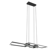 Lámpara de techo colgante Trio Albany LED negro mate CCT 150cm 347710432