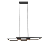 Lámpara de techo colgante Trio Albany LED negro mate CCT 150cm 347710432