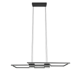 Lámpara de techo colgante Trio Albany LED negro mate CCT 150cm 347710432