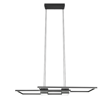 Lámpara de techo colgante Trio Albany LED negro mate CCT 150cm 347710432