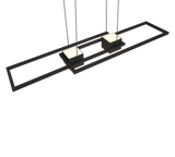 Lámpara de techo colgante Trio Albany LED negro mate CCT 150cm 347710432