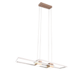 Lámpara de techo colgante Trio Albany LED marrón café CCT 150cm 347710465