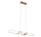 Lámpara de techo colgante Trio Albany LED marrón café CCT 150cm 347710465