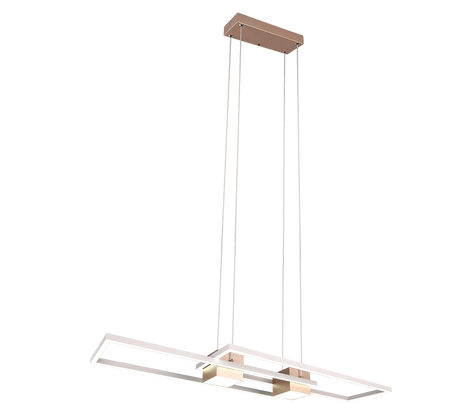 Lámpara de techo colgante Trio Albany LED marrón café CCT 150cm 347710465