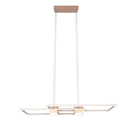 Lámpara de techo colgante Trio Albany LED marrón café CCT 150cm 347710465