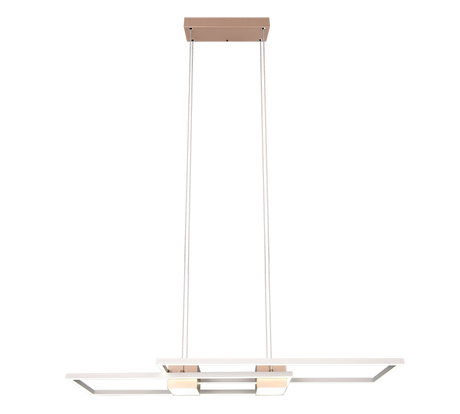 Lámpara de techo colgante Trio Albany LED marrón café CCT 150cm 347710465