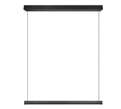 Lámpara de techo colgante Trio Wallace LED negro mate 20cm 347910132