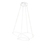Lámpara de techo colgante Trio Darvin LED blanco mate 150cm 349110131