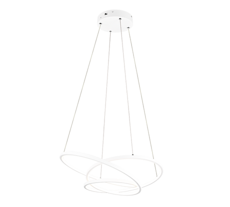 Lámpara de techo colgante Trio Darvin LED blanco mate 150cm 349110131