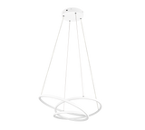 Lámpara de techo colgante Trio Darvin LED blanco mate 150cm 349110131