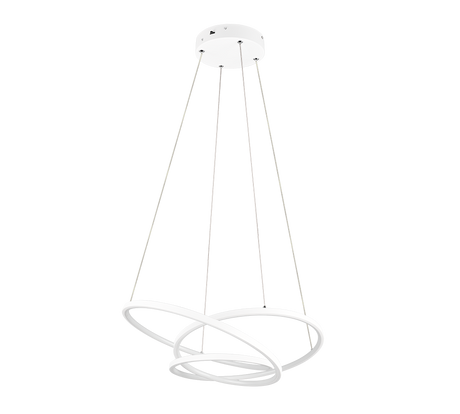Lámpara de techo colgante Trio Darvin LED blanco mate 150cm 349110131
