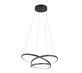 Lámpara de techo colgante Trio Darvin LED negro mate 150cm 349110132
