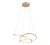 Lámpara de techo colgante Trio Darvin LED gold-colored 150cm 349110179