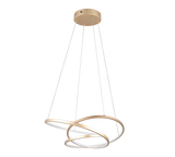 Lámpara de techo colgante Trio Darvin LED gold-colored 150cm 349110179