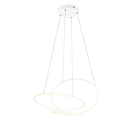 Lámpara colgante Darvin Trio blanco LED 52W regulable 349119131