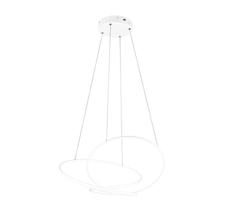 Lámpara colgante Darvin Trio blanco LED 52W regulable 349119131