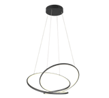 Lámpara colgante Darvin Trio negro LED 52W regulable 349119132