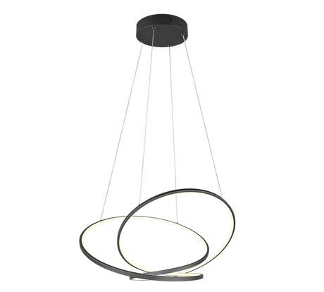 Lámpara colgante Darvin Trio negro LED 52W regulable 349119132