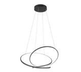 Lámpara colgante Darvin Trio negro LED 52W regulable 349119132