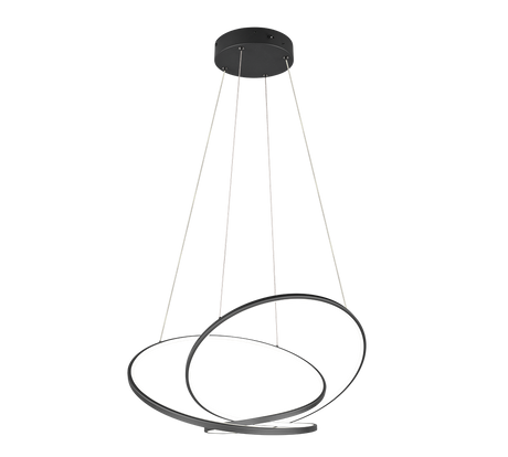 Lámpara colgante Darvin Trio negro LED 52W regulable 349119132