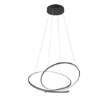 Lámpara colgante Darvin Trio negro LED 52W regulable 349119132