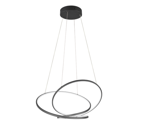 Lámpara colgante Darvin Trio negro LED 52W regulable 349119132