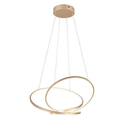 Lámpara colgante Darvin Trio dorado LED 52W regulable 349119179