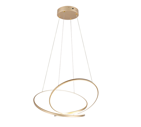 Lámpara colgante Darvin Trio dorado LED 52W regulable 349119179