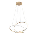 Lámpara colgante Darvin Trio dorado LED 52W regulable 349119179