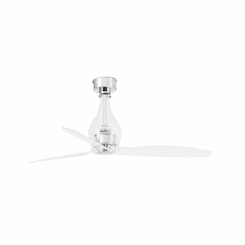 Faro Mini Eterfan 33382 Mini Eterfan, Ventilador con mando cromo transparente 3 palas