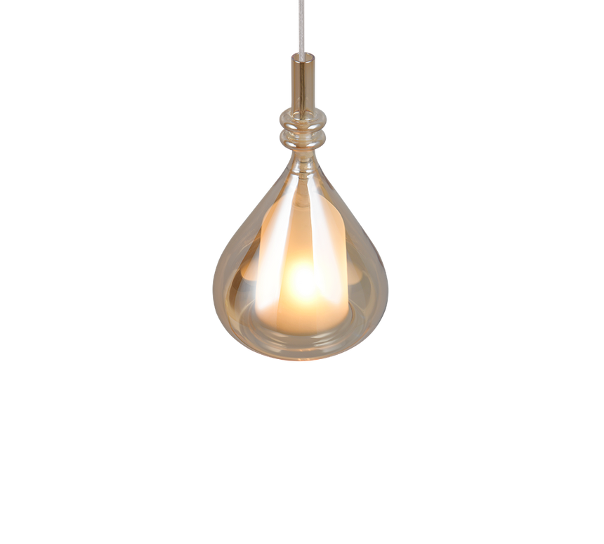 Lámpara de techo colgante Trio Aldea LED blanco mate 2700K 200cm 349400113