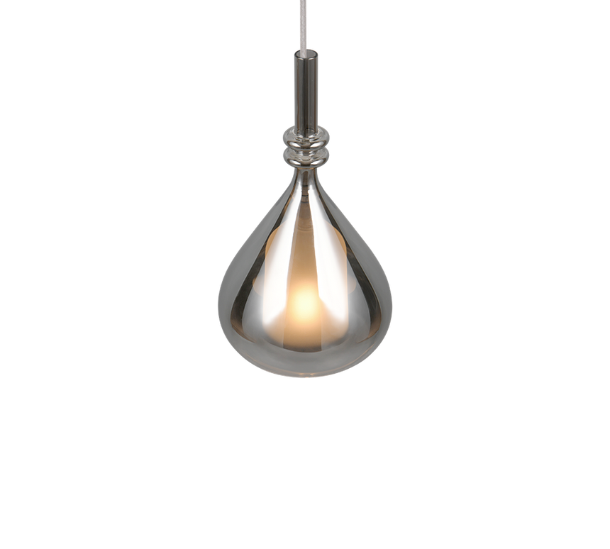 Lámpara de techo colgante Trio Aldea LED blanco mate 2700K 200cm 349400157