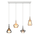 Lámpara de techo colgante Trio Aldea LED blanco mate 2700K 200cm 349400417