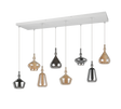 Lámpara de techo colgante Trio Aldea LED blanco mate 2700K 200cm 349400817