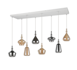 Lámpara de techo colgante Trio Aldea LED blanco mate 2700K 200cm 349400817
