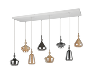 Lámpara de techo colgante Trio Aldea blanco mate 200cm 349400817