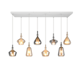 Lámpara de techo colgante Trio Aldea LED blanco mate 2700K 200cm 349400817