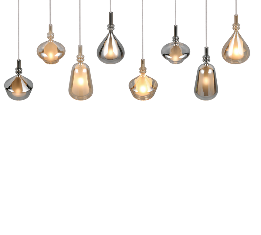 Lámpara de techo colgante Trio Aldea LED blanco mate 2700K 200cm 349400817