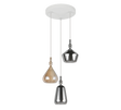 Lámpara de techo colgante Trio Aldea LED blanco mate 2700K 200cm 349430317
