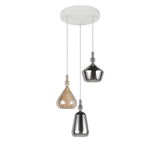 Lámpara de techo colgante Trio Aldea LED blanco mate 2700K 200cm 349430317