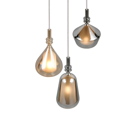 Lámpara de techo colgante Trio Aldea LED blanco mate 2700K 200cm 349430317