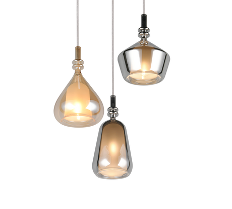Lámpara de techo colgante Trio Aldea LED blanco mate 2700K 200cm 349430317