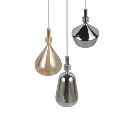 Lámpara de techo colgante Trio Aldea LED blanco mate 2700K 200cm 349430317