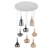 Lámpara de techo colgante Trio Aldea grande LED blanco mate 2700K 3m 349430817