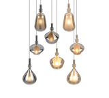Lámpara de techo colgante Trio Aldea grande LED blanco mate 2700K 3m 349430817