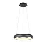 Lámpara de techo colgante Trio Cardona LED negro mate regulable 150cm 349614532